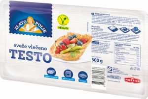sveže vlečeno testo, zlato polje, 300 g