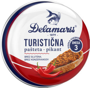 pikant turistična pašteta, delamaris, 95g