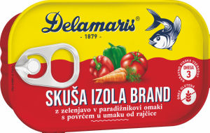 skuša z zelenjavo izola brand