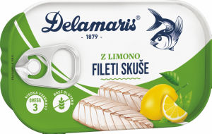 fileti skuše z limono, delamaris, 125 g