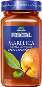 marelična marmelada, fructal, 600 g