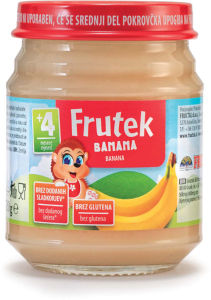kašica banana, frutek, 120g