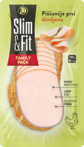 dimljene piščančje prsi slim&fit narezek