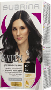 barva za lase, 02 črna, subrina saten