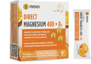 direct magnezij 400 + d3, "on the go", medex, 20/1