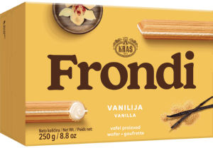 napolitanke z vanilijevim nadevom maxi, frondi, 250 g