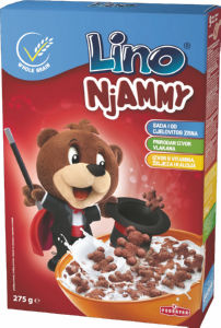 žitni medvedki z okusom čokolade lino njammy
