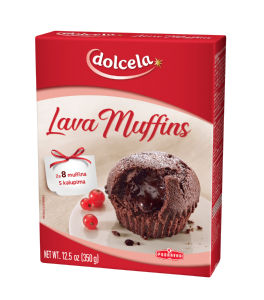 Mešanica za Čokoladne Lava Mafine Dolcela 350 g 