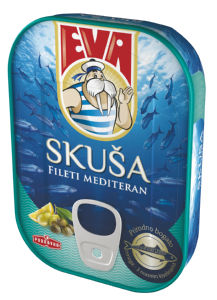 fileti skuše mediteran, eva, 115 g