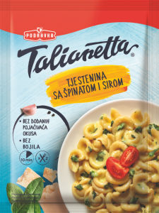 Testenine instant Podravka, Talianetta, s špinačo in sirom, 155 g