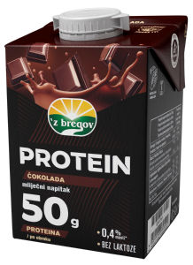 Napitek proteinski, z bregov Vindija, čokolada, 500ml