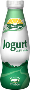 Navadni Jogurt Z'Bregov 2.8 % m.m. 500 g 