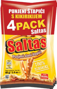 Palčke Saltas Kikiriki, 4 pack, 160 g