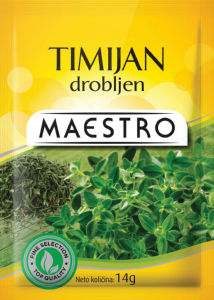 drobljen timjan