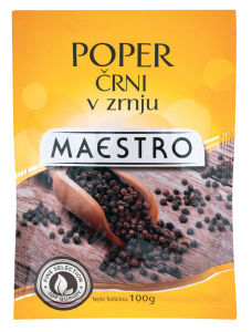 poper črni v zrnju