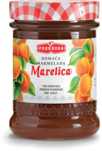 domača marelična marmelada, podravka, 360 g