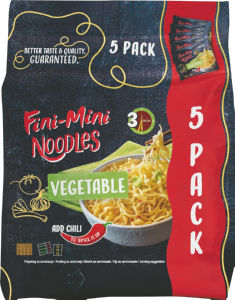 Testenine instant Podravka, Fini Mini noodles, zelenjavni, 375 g