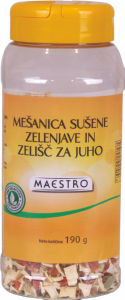 mešanica sušene zelenjave in zelišč za juho