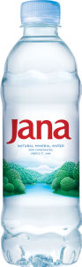 negazirana naravna mineralna voda, jana, 0,5l