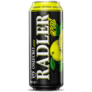 Radler Osječko, temni z limono, pločevinka, alk. 2 vol%, 0,5 l