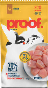 Hrana za mačke Proof, suha, piščanec, 340 g
