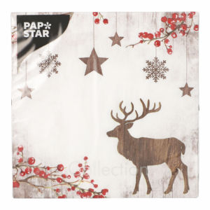 Serviete Xmas deer, 3 slojne, 33 x 33 cm, 20/1