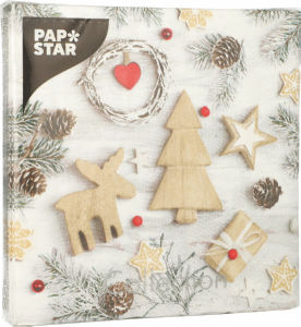 Serviete Winter Potpourri, 3-slojne, 33 x 33 cm, 20/1
