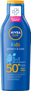 Losjon Nivea Sun, Protect & Care, otroški, ZF 50+, 200 ml