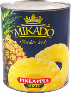 Kompot Mikado, ananas, rezine, 820g
