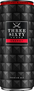 Pijača Three Sixty, Energy RTD, alk.10 vol%, 0,33 l