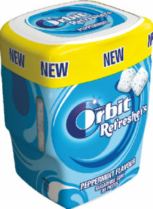 žvečilni gumi, peppermint, orbit, 67 g