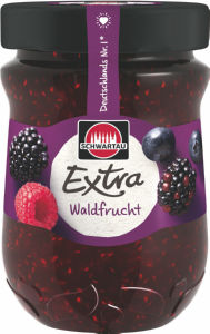ekstra džem gozdni sadeži, schwartau, 340g