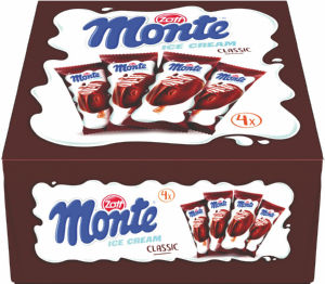 sladoled na palčki, monte, zott, 4 x 85 ml