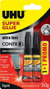 Uhu Super glue Control, sek.,tek., blister,3g