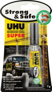 Lepilo UHU, univerzalno, super strong, 7g