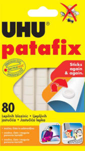 Lepilo UHU, Patafix, bele blazinice