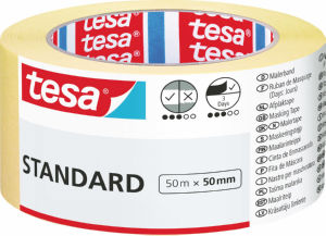 Trak zaščitni Tesa, pleskarski, Krepp, 50 mm x 50 m