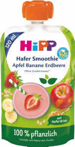 Blazinica Bio Hipp, jabolko, banana, jagoda, z ovsenim napitkom, 120 g