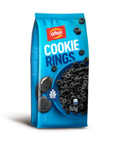 Kosmiči kakavovi Oho, Cookie rings, 140 g