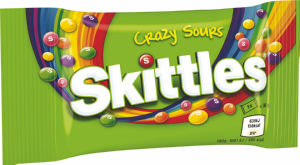 Bonboni Skittles, Crazy Sours, 38 g