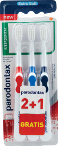 Zobna Ščetka Parodontax Interdental Extra Soft 2 + 1 Ščetka Gratis