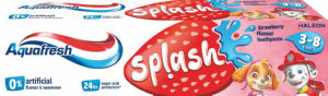 otroška zobna pasta splash strawberry mint