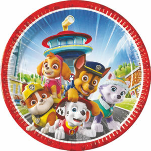 Krožnik papirnat Paw Patrol, Rescue Heroes, fi 23 cm, 8/1