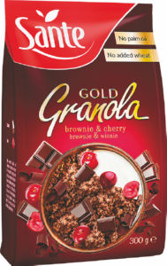 granola brownie in češnja granola gold, sante, 300g