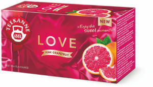 sadni čaj z okusom grenivke pink grapefruit love, teekanne, 20/1, 45g