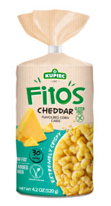 Vaflji koruzni Kupiec, z okusom cheddar sira, 120 g