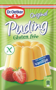 puding z okusom vanilije brez glutena