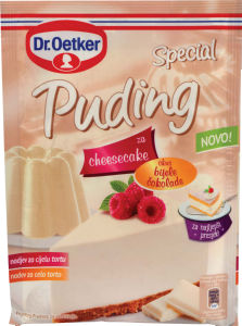 puding z okusom bele čokolade, dr. oetker, 75g