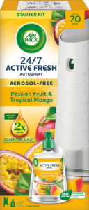 Osvežilec Air Wick, brez aerosola, Mango & Passion Fruit, komplet, 228 ml