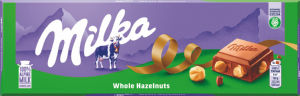 čokolada s celimi lešniki, milka, 250 g